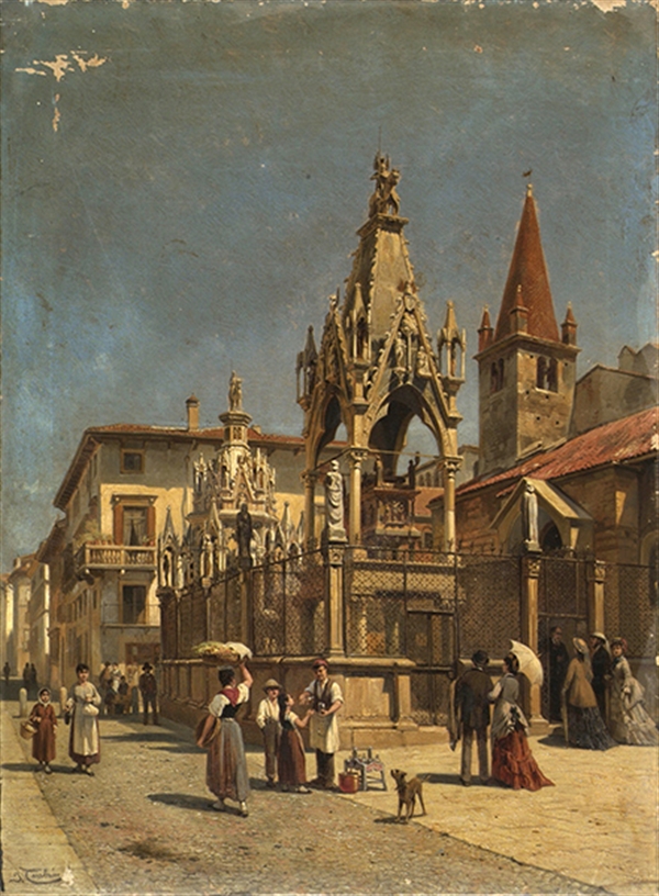 Jacques Francois Carabain, Belgian, 1834-1933, oil on canvas